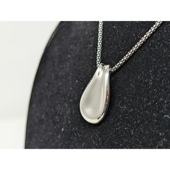 Michael Dawkins Starry Night Sterling Silver Teardrop Pendant Enhancer Necklace - Picture 6 of 10